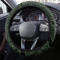New Zealand Parakeet Bird Steering Wheel Cover Maori Kakariki Kowhai Maori Pattern