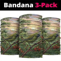 Bellbird New Zealand Personalised Neck Gaiter Korimako Harakeke Flower Native Forest