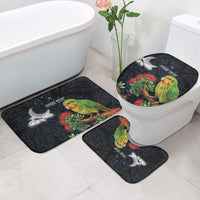 New Zealand Kakapo Matariki Personalised Bathroom Set Pohutukawa Flower Galaxy Maori Pattern LT22 - Polynesian Pride