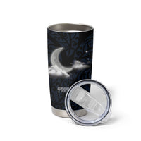 New Zealand Kakapo Matariki Personalised Tumbler Cup Pohutukawa Flower Galaxy Maori Pattern