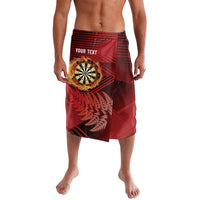 Personalised Darts New Zealand Lavalava Silver Fern Red Color LT22 Red - Polynesian Pride