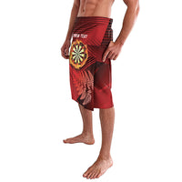 Personalised Darts New Zealand Lavalava Silver Fern Red Color LT22 - Polynesian Pride