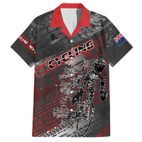 Personalised Cycling New Zealand Hawaiian Shirt Aotearoa Pride Sportswear LT22 Red - Polynesian Pride