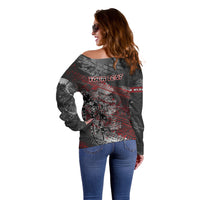 Personalised Cycling New Zealand Off Shoulder Sweater Aotearoa Pride Sportswear