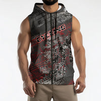 Personalised Cycling New Zealand Sleeveless Zip Hoodie Aotearoa Pride Sportswear