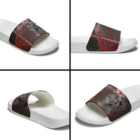 Personalised Cycling New Zealand Slide Sandals Aotearoa Pride Sportswear