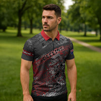 Personalised Cycling New Zealand Zipper Polo Shirt Aotearoa Pride Sportswear