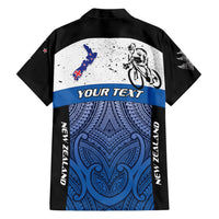 Personalised Cycling New Zealand Family Matching Mermaid Dress and Hawaiian Shirt Aotearoa Map Fern Maori Pattern LT22 - Polynesian Pride