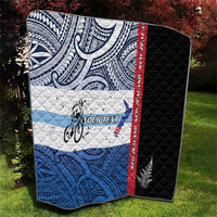 Personalised Cycling New Zealand Quilt Aotearoa Map Fern Maori Pattern LT22 - Polynesian Pride