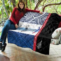 Personalised Cycling New Zealand Quilt Aotearoa Map Fern Maori Pattern LT22 - Polynesian Pride