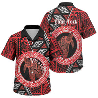 Personalised Tonga Language Week Family Matching Off Shoulder Short Dress and Hawaiian Shirt Heilala Turtle Malo E Lelei