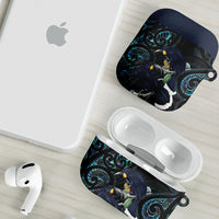 New Zealand Huia Bird AirPods Case Paua Shell Maori Pattern