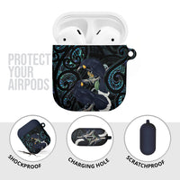 New Zealand Huia Bird AirPods Case Paua Shell Maori Pattern