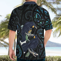 New Zealand Huia Bird Hawaiian Shirt Paua Shell Maori Pattern LT22 - Polynesian Pride