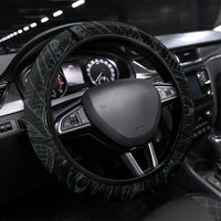 New Zealand Huia Bird Steering Wheel Cover Paua Shell Maori Pattern