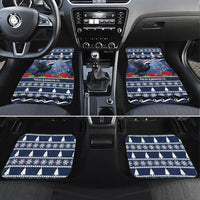 New Zealand Tui Bird Christmas Car Mats Pohutukawa Xmas Tree Meri Kirihimete