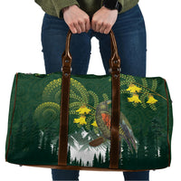 Kea Bird Kowhai New Zealand Travel Bag Mountain Landscape Maori Art LT22 Green - Polynesian Pride