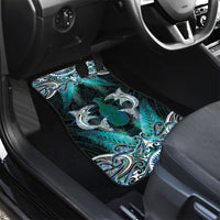 New Zealand Kotiate Weapon Car Mats Aotearoa Mango Paua Shell Maori Pattern
