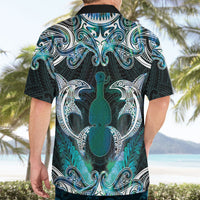 New Zealand Kotiate Weapon Hawaiian Shirt Aotearoa Mango Paua Shell Maori Pattern LT22 - Polynesian Pride