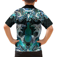 New Zealand Kotiate Weapon Hawaiian Shirt Aotearoa Mango Paua Shell Maori Pattern LT22 - Polynesian Pride