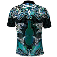 New Zealand Kotiate Weapon Polo Shirt Aotearoa Mango Paua Shell Maori Pattern LT22 - Polynesian Pride