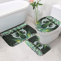 New Zealand Mere Pounamu Weapon Bathroom Set Aotearoa Mango Paua Shell Maori Pattern