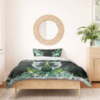New Zealand Mere Pounamu Weapon Bedding Set Aotearoa Mango Paua Shell Maori Pattern