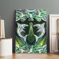 New Zealand Mere Pounamu Weapon Canvas Wall Art Aotearoa Mango Paua Shell Maori Pattern