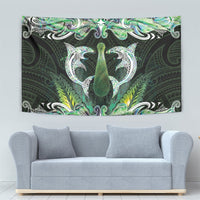 New Zealand Mere Pounamu Weapon Tapestry Aotearoa Mango Paua Shell Maori Pattern