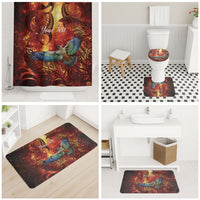 New Zealand Kea Bird Matariki Personalised Bathroom Set Silver Fern Maori Pattern LT22 - Polynesian Pride