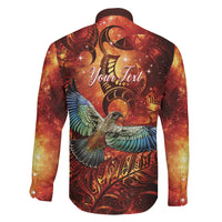 New Zealand Kea Bird Matariki Personalised Family Matching Mermaid Dress and Hawaiian Shirt Silver Fern Maori Pattern LT22 - Polynesian Pride