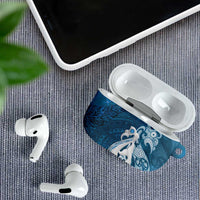 New Zealand Matariki AirPods Case Maori Manaia Galaxy Silver Fern Blue Color