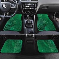 New Zealand Matariki Car Mats Maori Manaia Galaxy Silver Fern Green Color