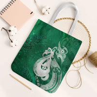 New Zealand Matariki Tote Bag Maori Manaia Galaxy Silver Fern Green Color