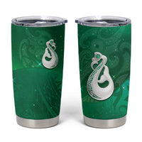 New Zealand Matariki Tumbler Cup Maori Manaia Galaxy Silver Fern Green Color