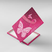 New Zealand Breast Cancer Awareness Canvas Wall Art Pink Ribbon Butterfly Maori Pattern LT22 With Frame Pink - Polynesian Pride