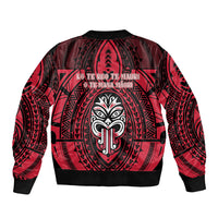 New Zealand Maori Language Week Bomber Jacket Te Wiki O Te Reo Maori Hei Tiki LT22 - Polynesian Pride