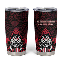 New Zealand Maori Language Week Tumbler Cup Te Wiki O Te Reo Maori Hei Tiki LT22 Red - Polynesian Pride