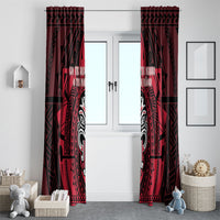 New Zealand Maori Language Week Window Curtain Te Wiki O Te Reo Maori Hei Tiki LT22 - Polynesian Pride