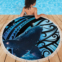 New Zealand Matariki Beach Blanket Maori Humpback Whale Galaxy