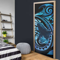 New Zealand Matariki Door Cover Maori Humpback Whale Galaxy