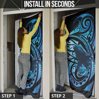 New Zealand Matariki Door Cover Maori Humpback Whale Galaxy