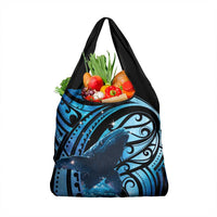 New Zealand Matariki Grocery Bag Maori Humpback Whale Galaxy LT22 1-pack One Size Blue - Polynesian Pride