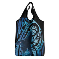 New Zealand Matariki Grocery Bag Maori Humpback Whale Galaxy LT22 - Polynesian Pride