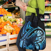 New Zealand Matariki Grocery Bag Maori Humpback Whale Galaxy LT22 - Polynesian Pride