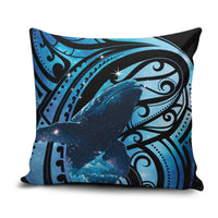 New Zealand Matariki Pillow Cover Maori Humpback Whale Galaxy