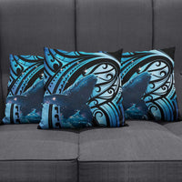 New Zealand Matariki Pillow Cover Maori Humpback Whale Galaxy