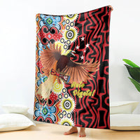 Papua New Guinea Pidgin Language Week Blanket Halo Olgeta Tok Pisin Wik Bird Of Paradise Oro Batik LT22 - Polynesian Pride