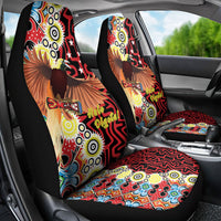 Papua New Guinea Pidgin Language Week Car Seat Cover Halo Olgeta Tok Pisin Wik Bird Of Paradise Oro Batik LT22 - Polynesian Pride