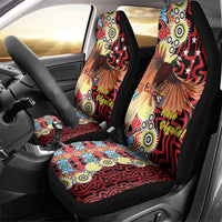 Papua New Guinea Pidgin Language Week Car Seat Cover Halo Olgeta Tok Pisin Wik Bird Of Paradise Oro Batik LT22 - Polynesian Pride